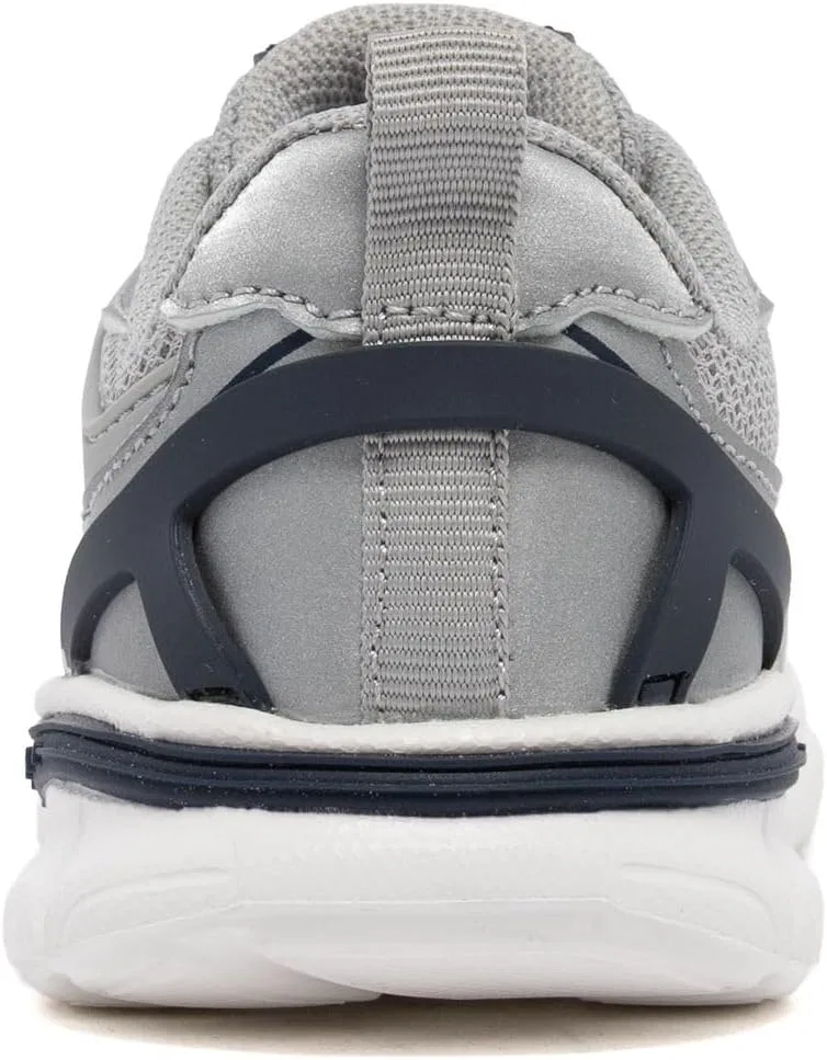 Детские кроссовки с легким дышащим сетчатым верхом Nautica, White Silver Navy — фото 3