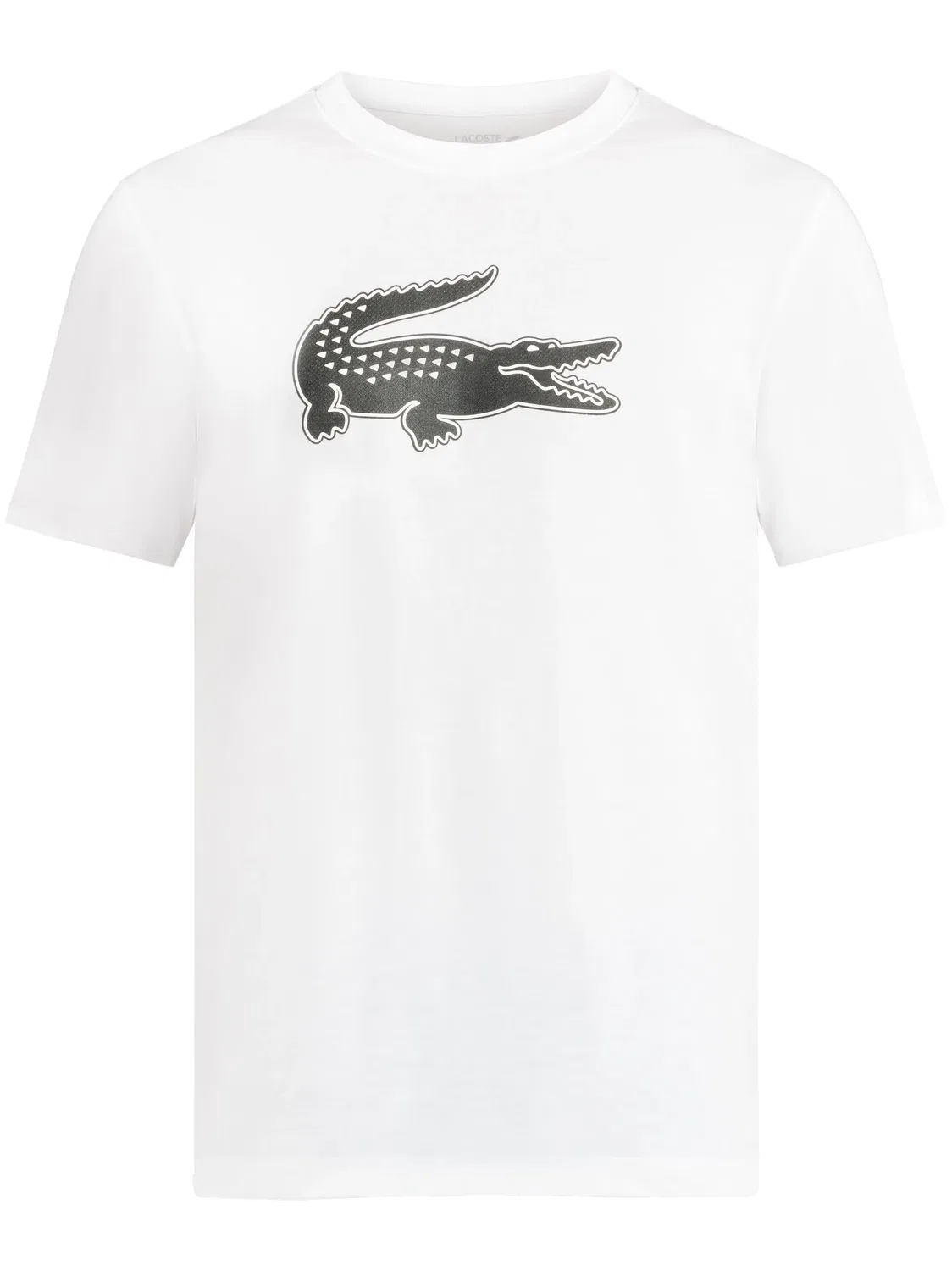 Футболка с принтом крокодила Lacoste, белый