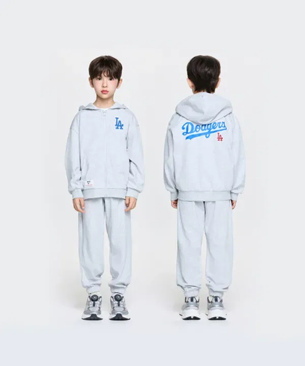 Спортивный костюм с капюшоном, базовый, Mlb Kids, L.Melange Grey