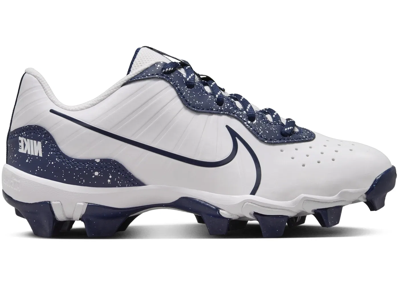 Детские бутсы Nike Alpha Huarache 4 Keystone, White/Midnight Navy