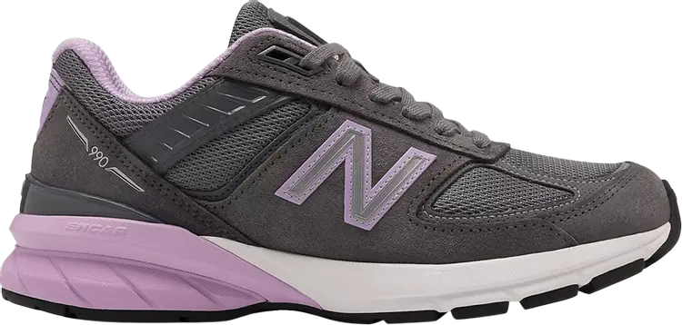 

Кроссовки New Balance Wmns 990v5 Made In USA Wide 'Lead Dark Violet Glow', серый