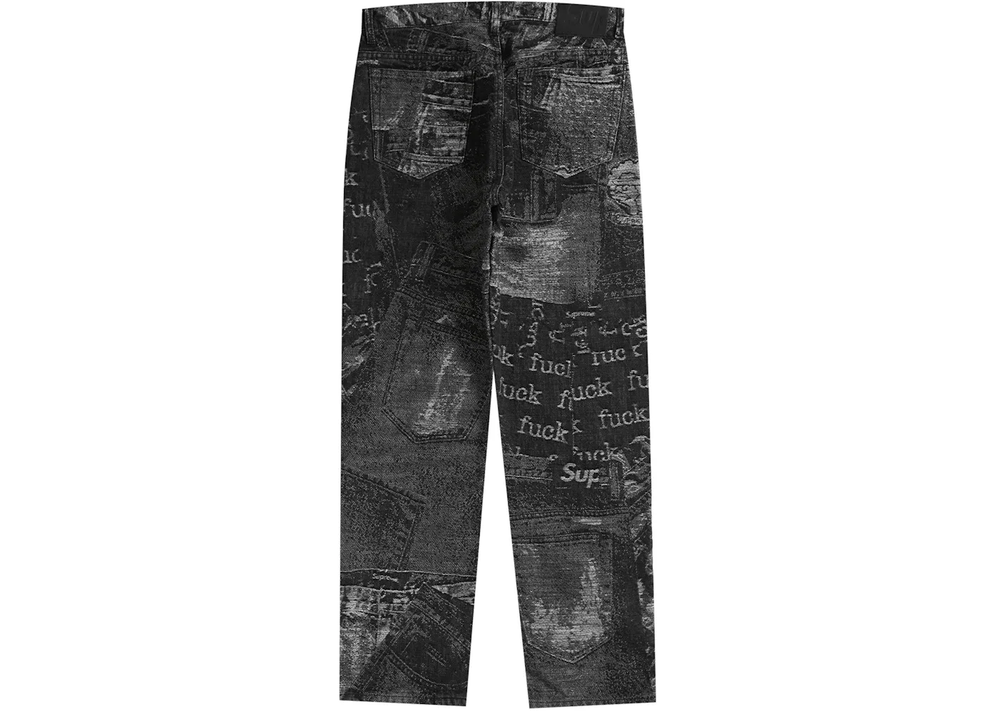 Мужские джинсы с джинсовой тканью Supreme Archive Denim Jacquard Regular Jean, Black — фото 2