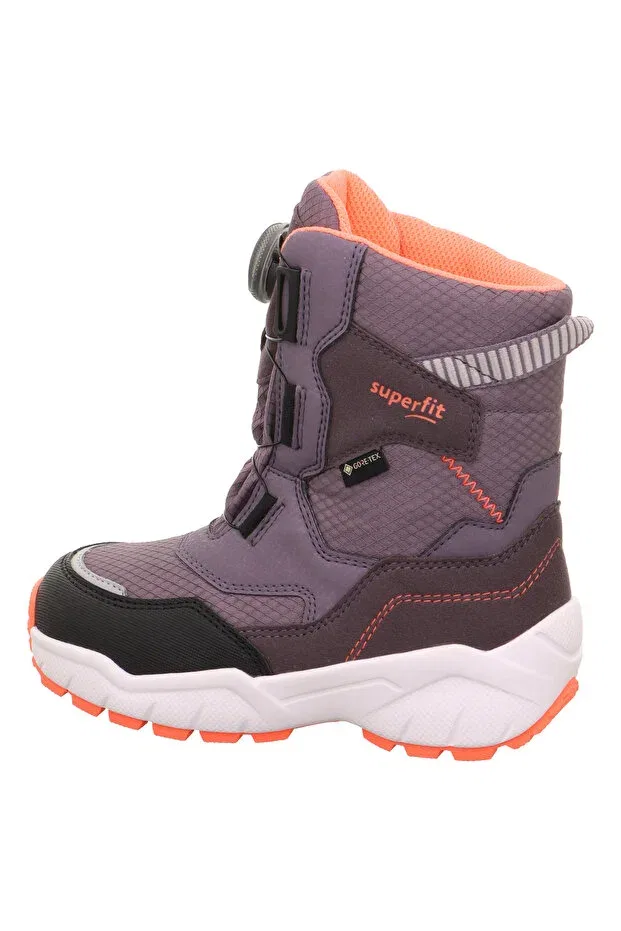 Детские ботинки для девочек с принтом Superfit, Lilac - Orange Girl's Boots, 8510 Lilac/Orange — фото 2