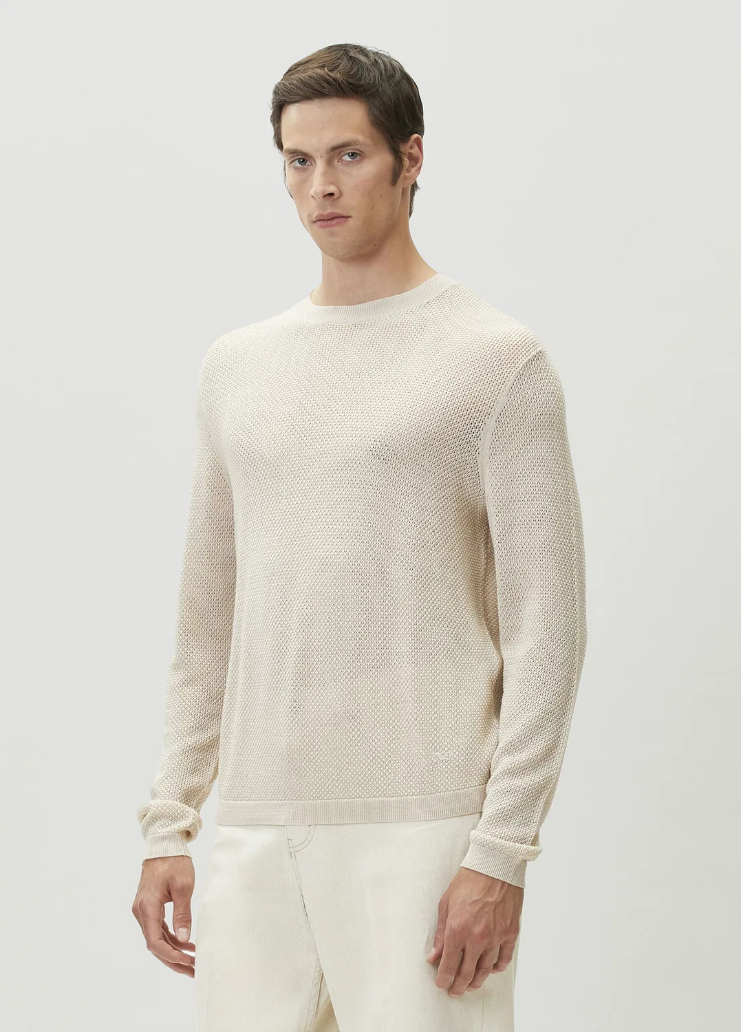 Трико Emporio Armani Bej Transparan Kazak, bej — фото 3