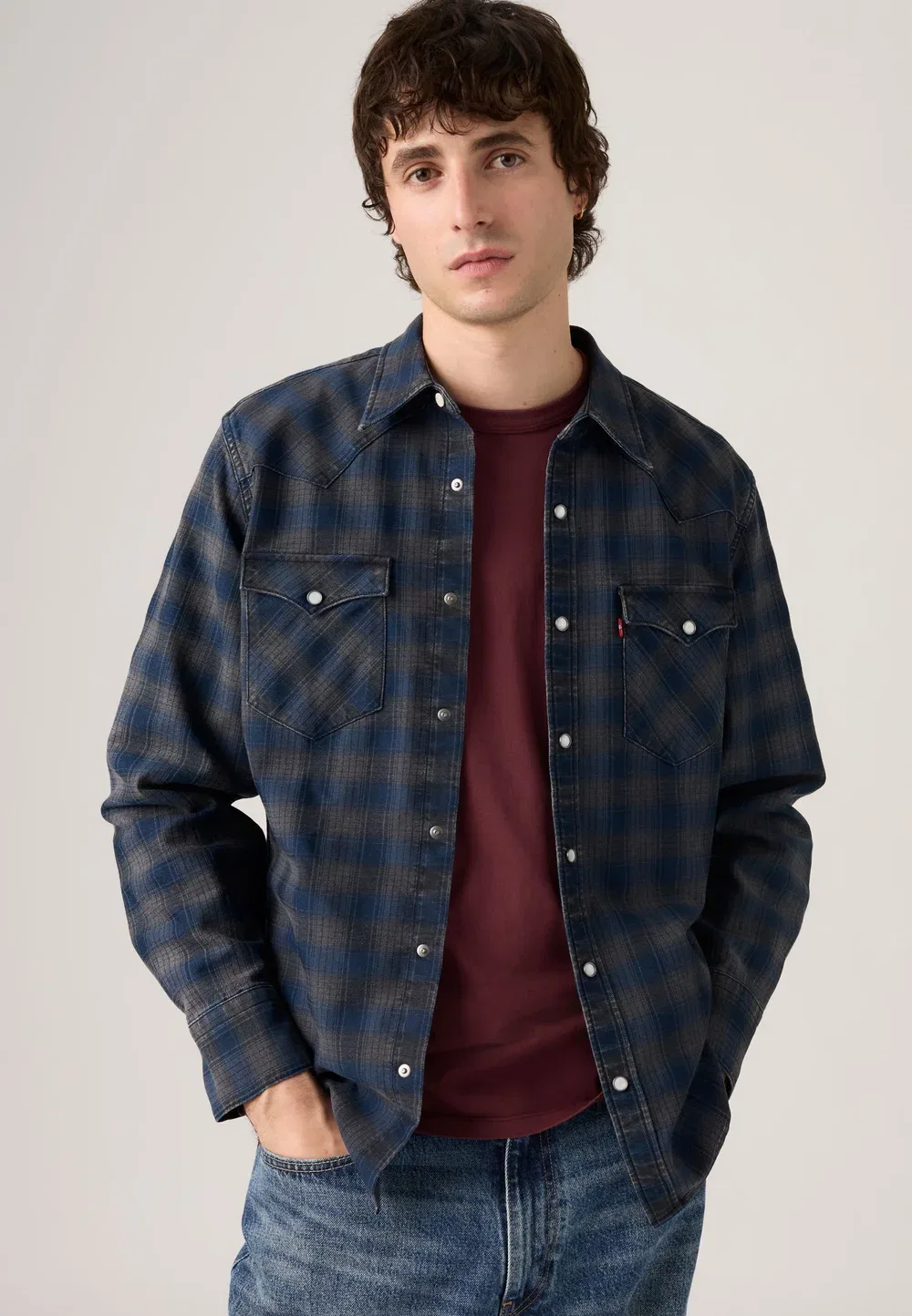 Рубашка Barstow Western Standard Levi'S, Indigo/Black — фото 3