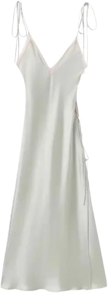 Женское коктейльное платье с бантом и шнуровкой Satin, Light En8