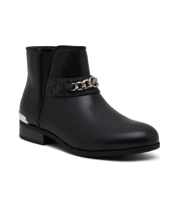 Детские сапожки для девочек из экокожи Stivalletti Michael Kors Kids, черный