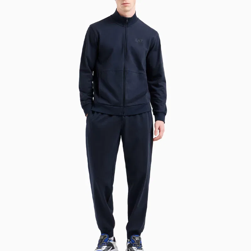 Мужской спортивный комплект с логотипом Emporio Armani, Marine Blue — фото 3