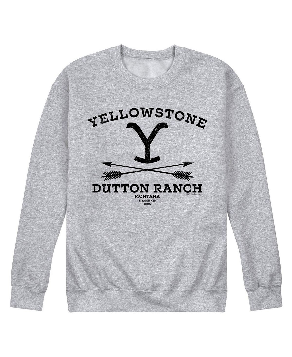 

Мужская флисовая толстовка yellowstone dutton ranch arrows AIRWAVES, серый