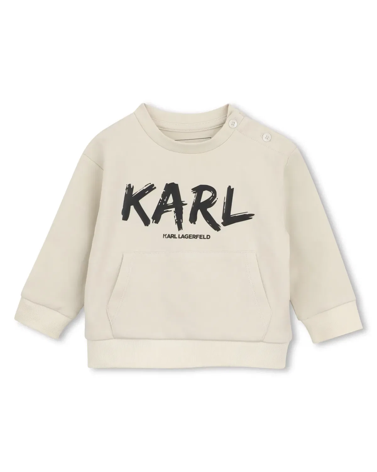 Детский комплект для мальчиков с принтом Karl Lagerfeld Kids, Cream — фото 2