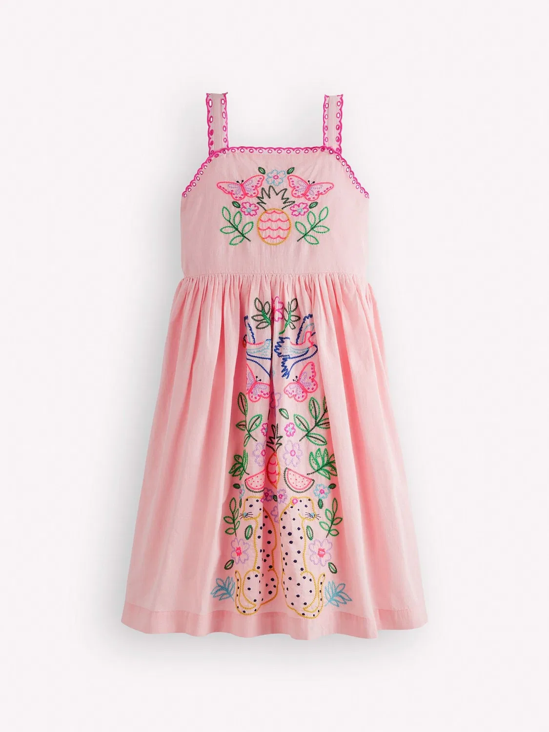 Сарафан с вышивкой, Sundress Boden, розовый