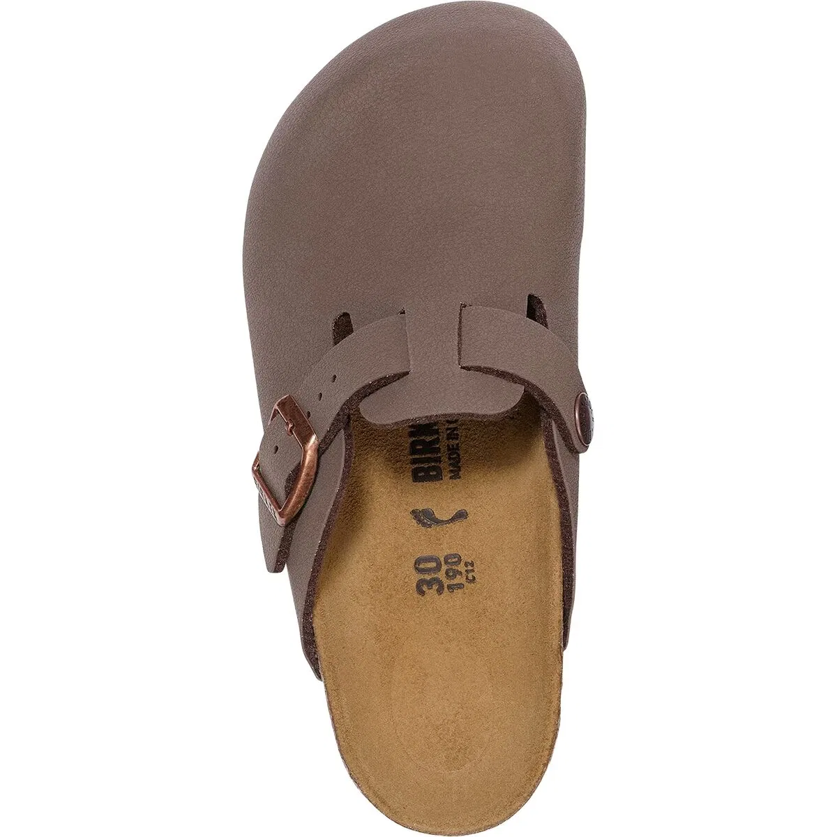 Детские сабо с контурной стелькой Boston Birkenstock, Mocha Birkibuc — фото 4