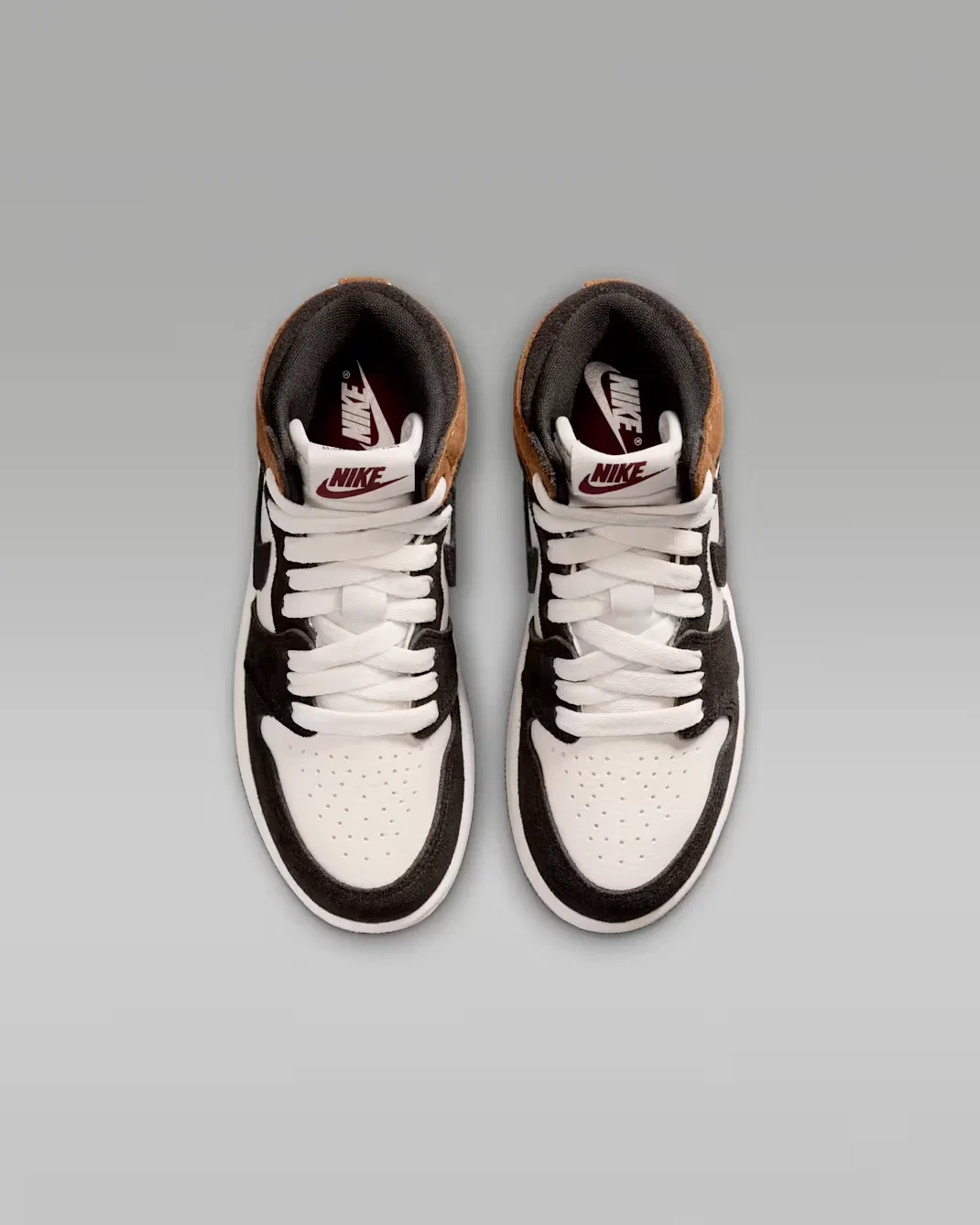 Детские кроссовки Jordan 1 Retro High OG "Love Letter", Shadow Brown/Light British Tan/Light British Tan/Team Red — фото 4