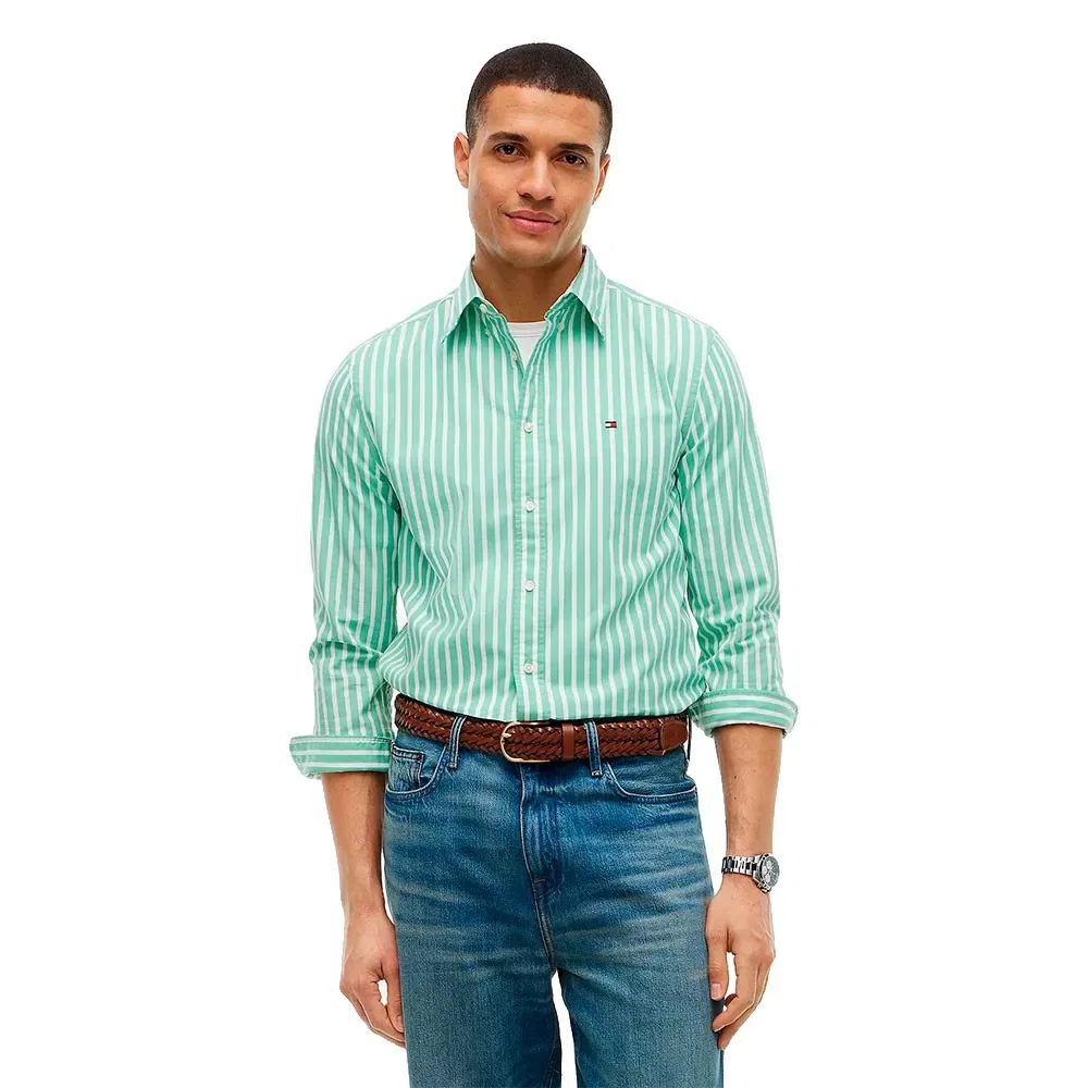 Мужская рубашка с длинным рукавом Tommy hilfiger, Green