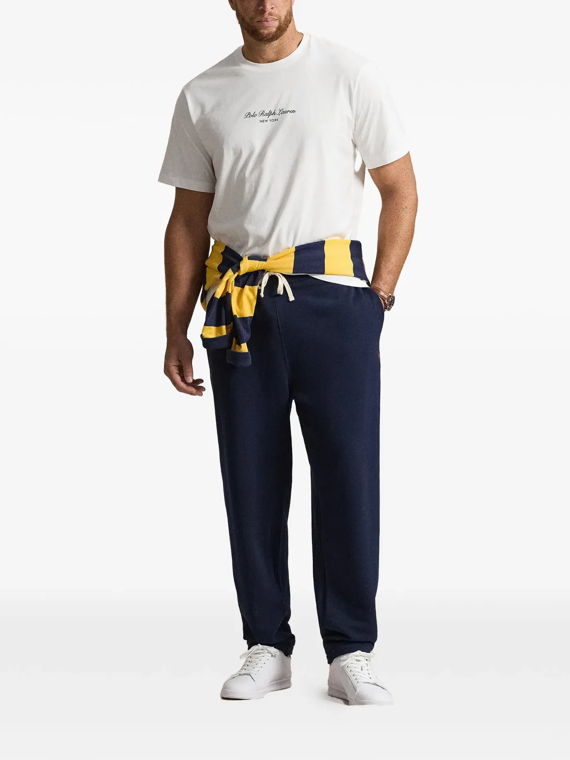 Белая хлопковая футболка с логотипом Polo Ralph Lauren, белый — фото 2