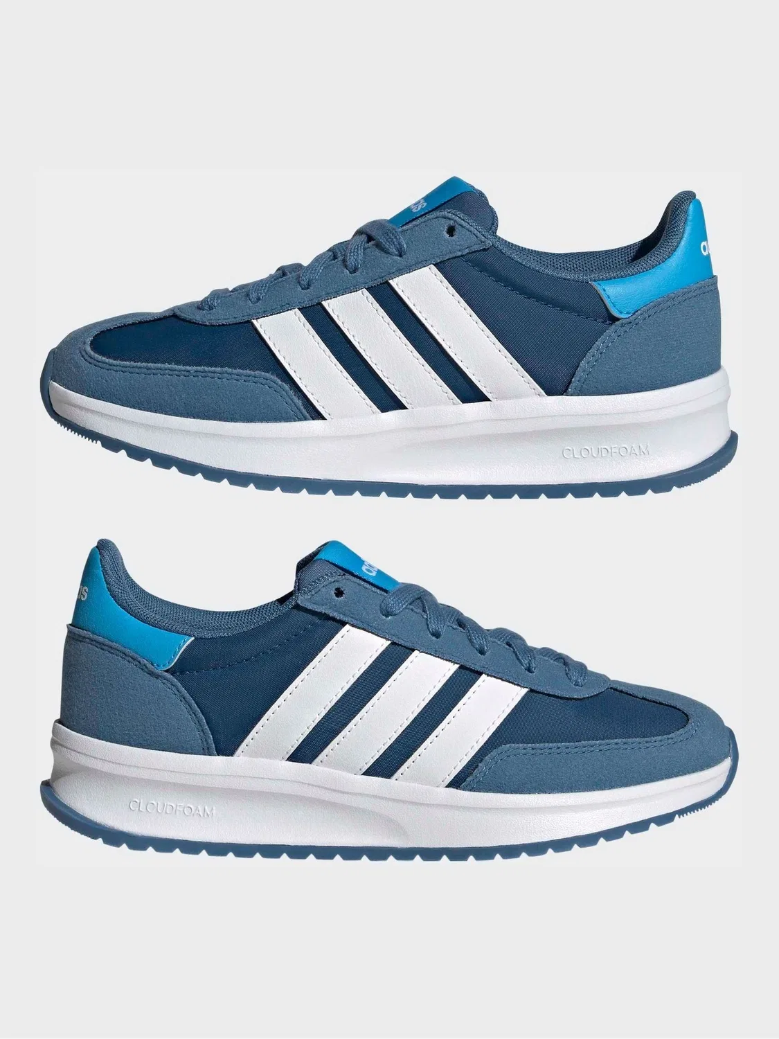 Кроссовки беговые ретро-стиля adidas Blue Run 70s 2.0, синие — фото 3