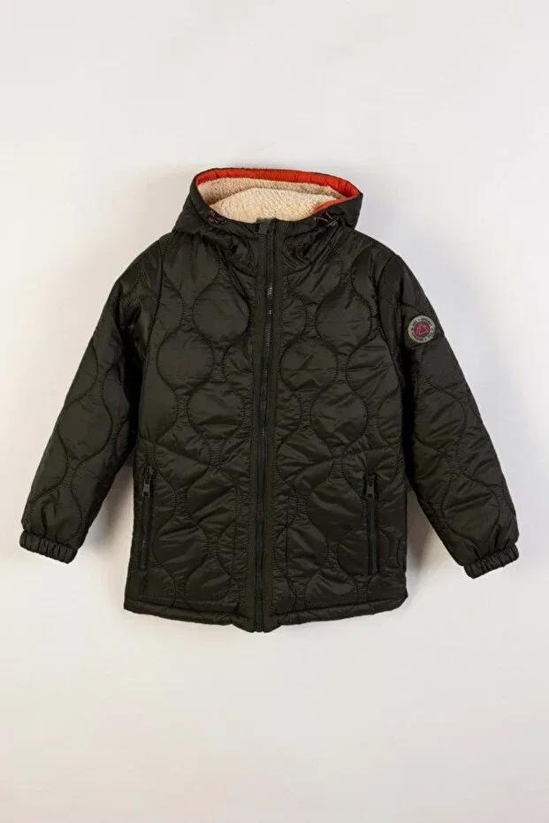 Детское зимнее пальто для девочек стеганое Wakawakakidsstore, Black