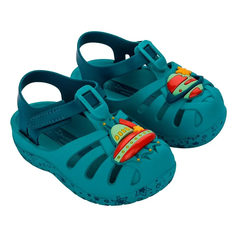 Детские сандалии для девочек с несимметричными 3D-шармами Ipanema Summer XVI, Blue