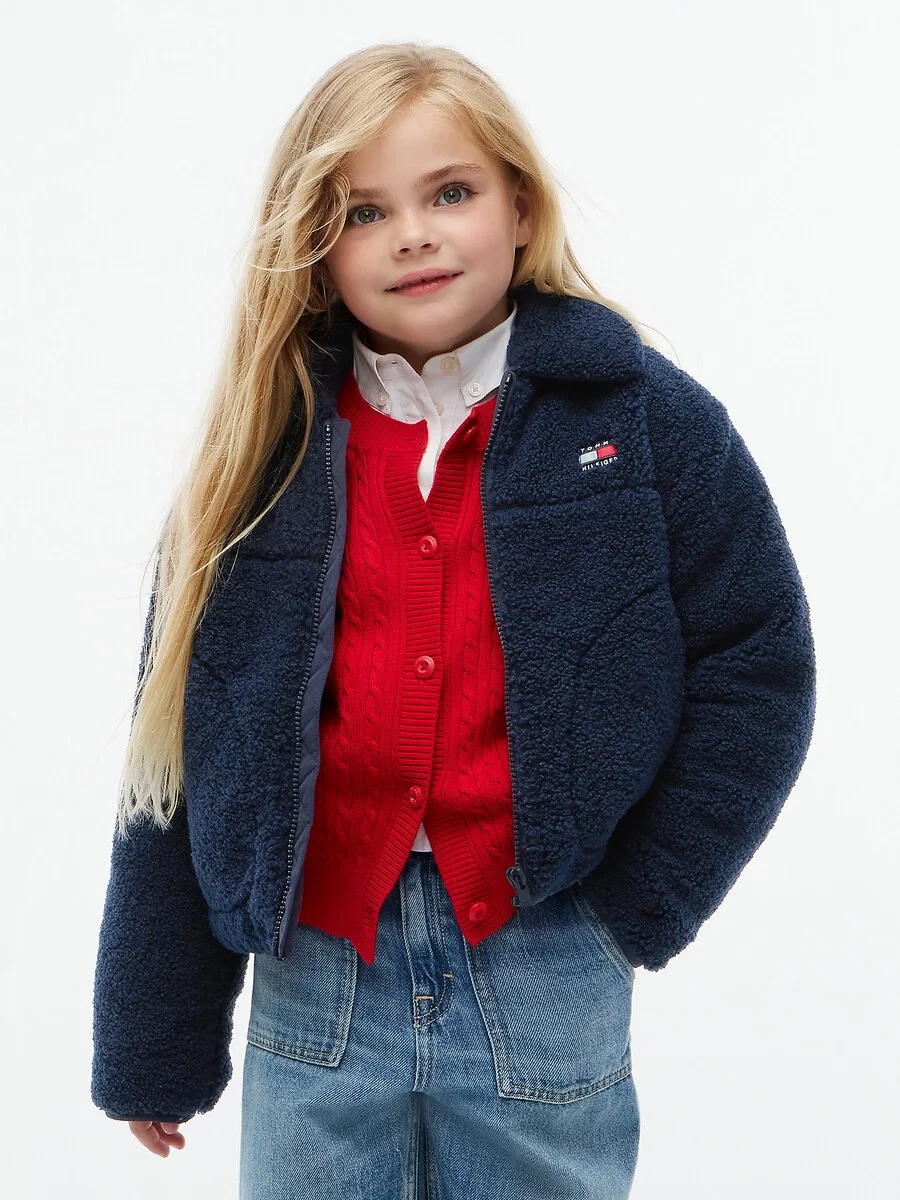 Куртка TOMMY HILFIGER межсезонья, темно-синяя — фото 2
