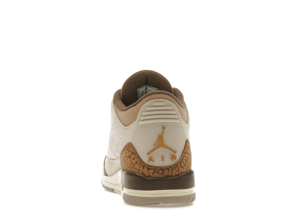 Детские кроссовки с замшевым верхом Jordan 3 Retro Palomino, Light Orewood Brown/Metallic Gold/Light British Tan/Palomino — фото 4
