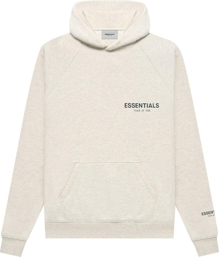 

Худи Fear of God Essentials Pullover Hoodie 'Light Heather Oatmeal', кремовый, Бежевый, Худи Fear of God Essentials Pullover Hoodie 'Light Heather Oatmeal', кремовый