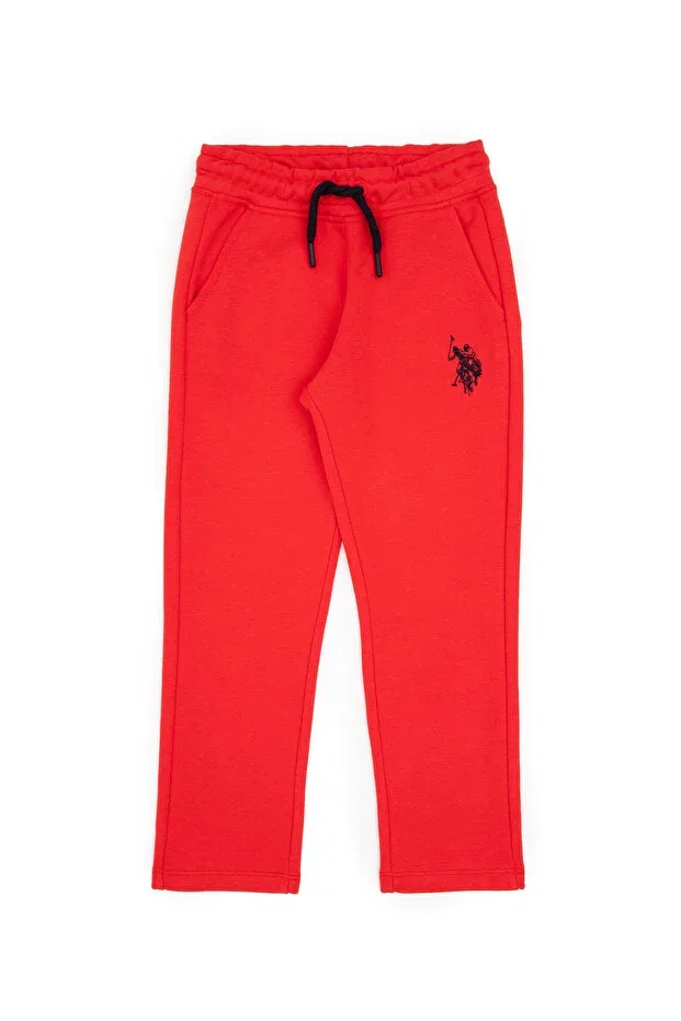 Детские спортивные штаны для мальчиков с прямым кроем U.S. Polo Assn., Red — фото 2