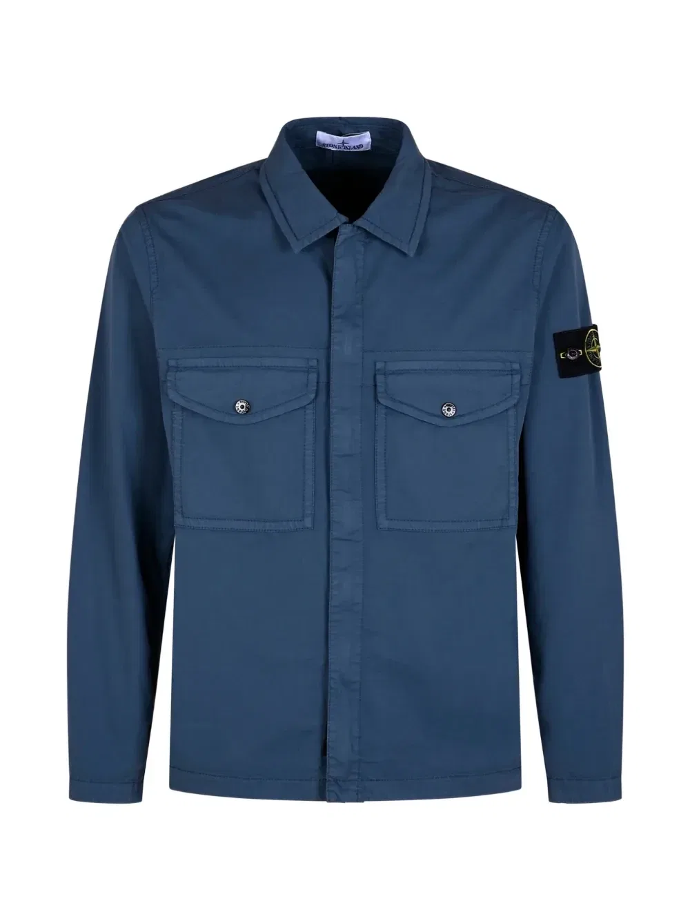 Рубашка с логотипом Stone Island, синий