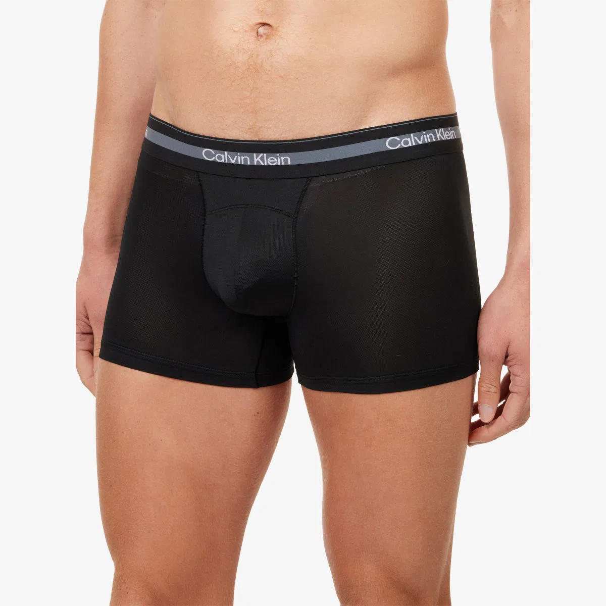 Комплект из трех спортивных сетчатых плавок Icon Calvin Klein, черный — фото 4