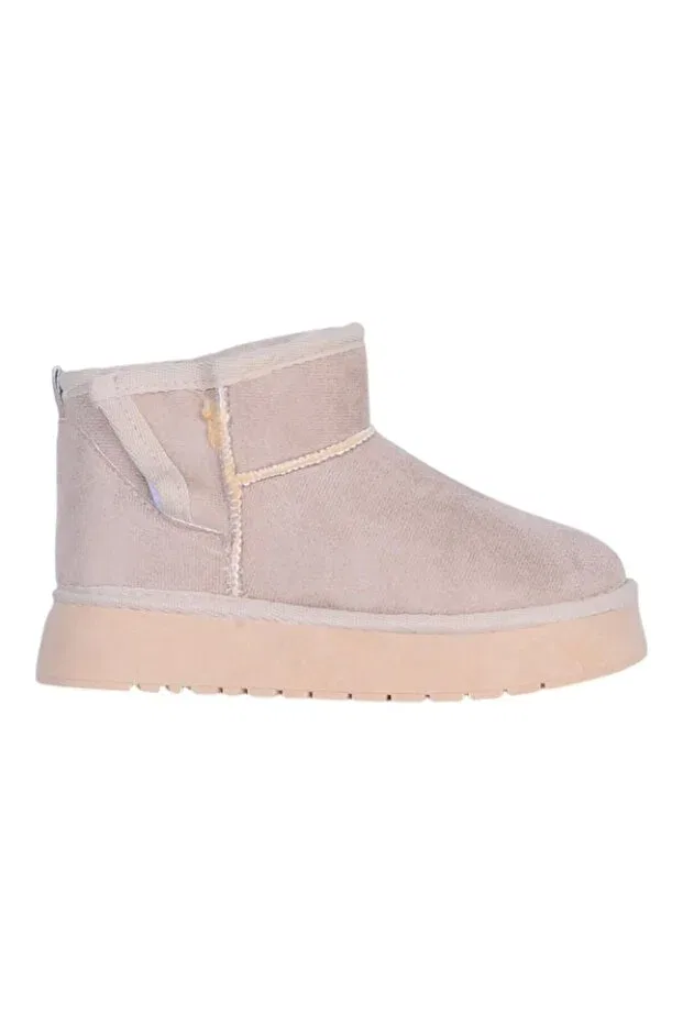 Детские ботинки для девочек с мехом Garf mink girl's fur lined flat boots Skuaıter, Vision — фото 2
