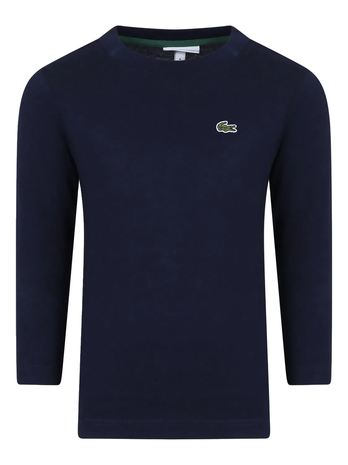 Футболка с вышитым логотипом Lacoste, темно-синий