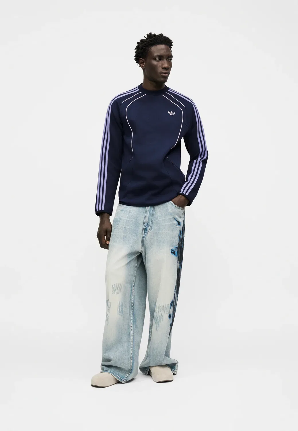 Команда Spacer - толстовка Adidas Originals, Night Indigo — фото 2