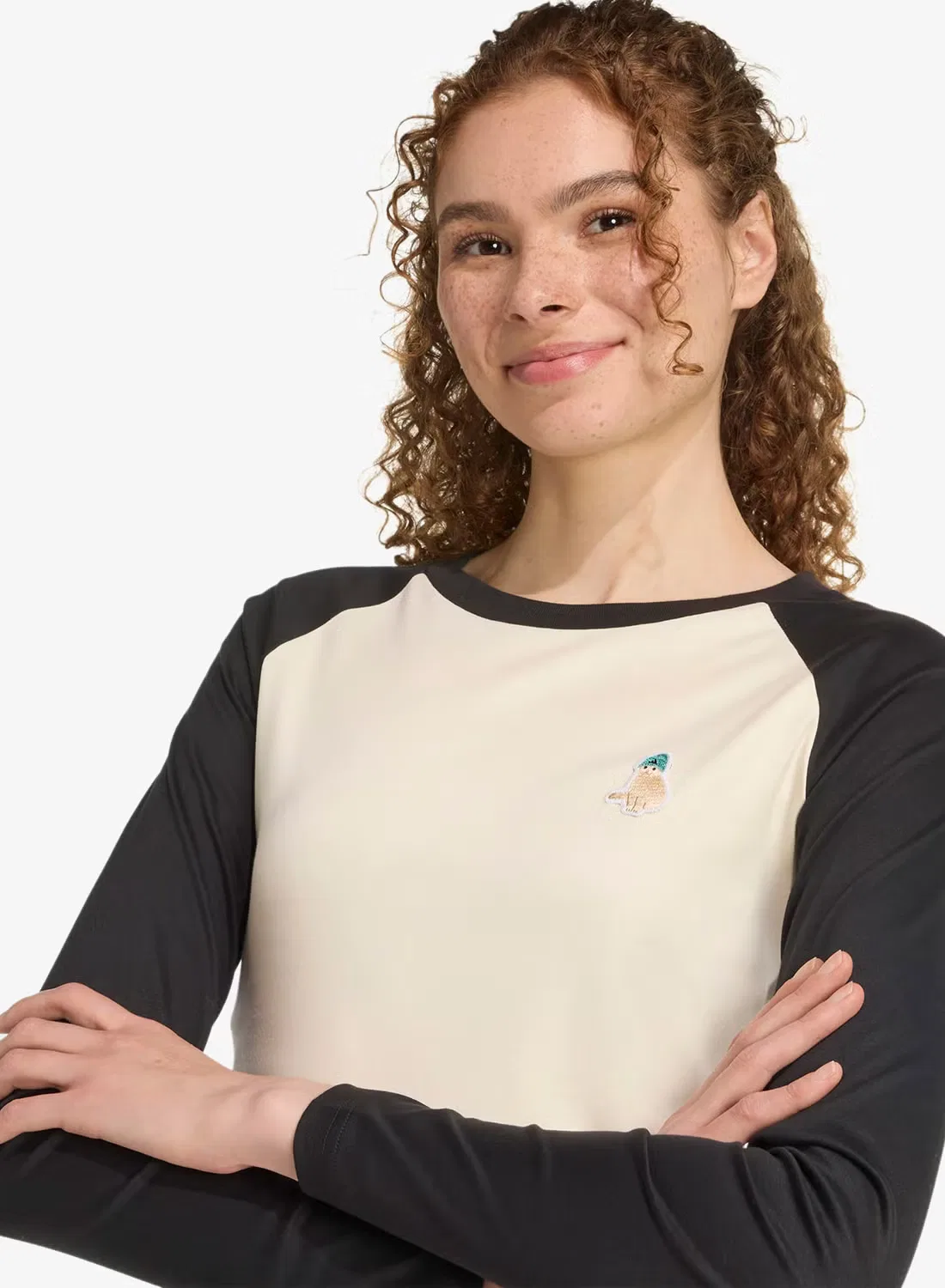 Лонгслив с принтом кошки Cat patch graphic Adidas, черный — фото 3