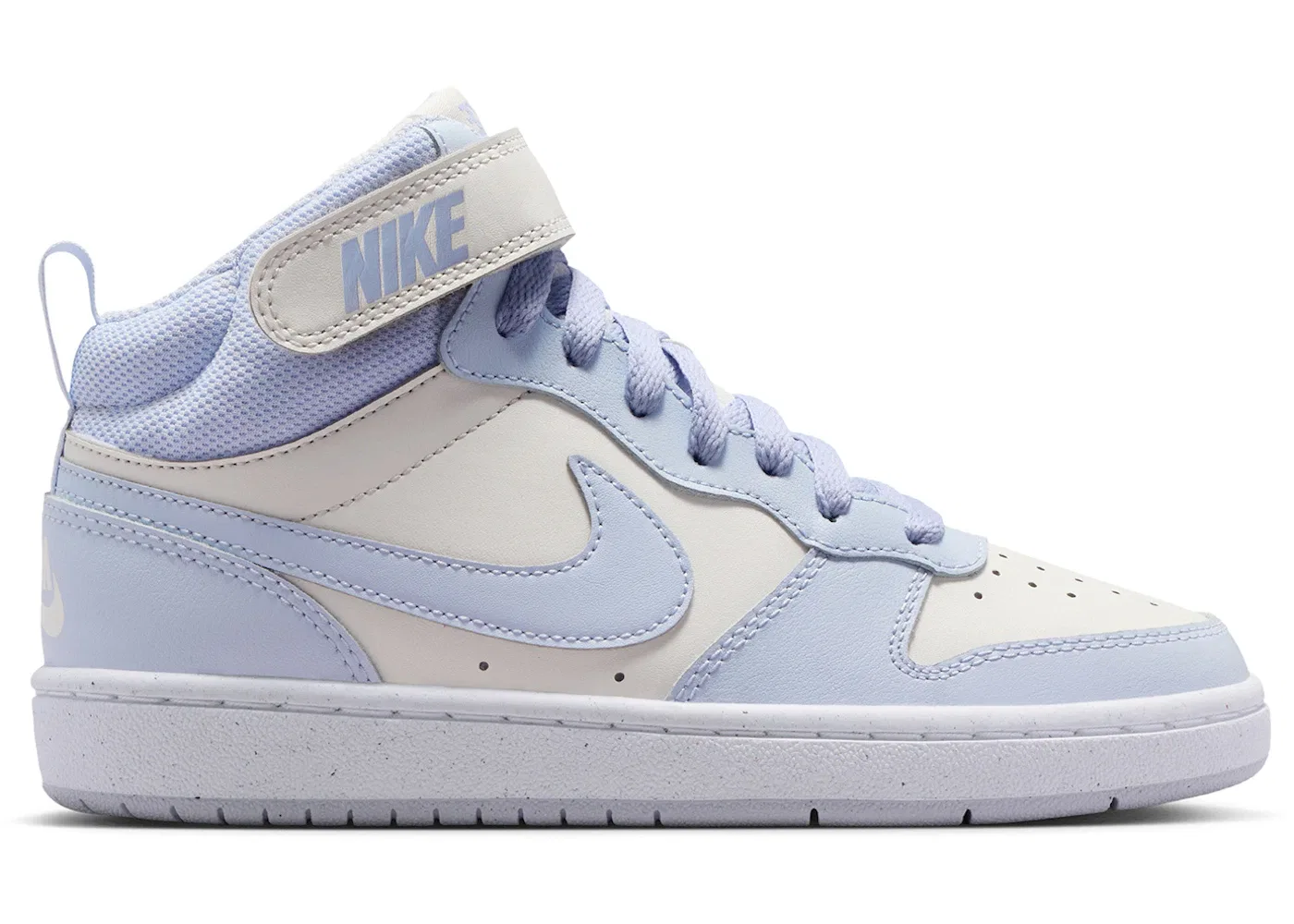 Детские кроссовки для девочек с высоким берцем Nike Court Borough Mid 2, Platinum Tint/White/Ghost
