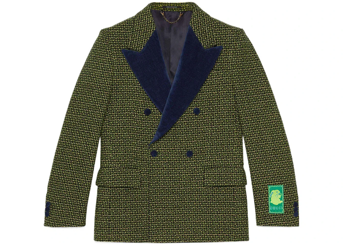 Мужской двубортный пиджак Gucci, Green
