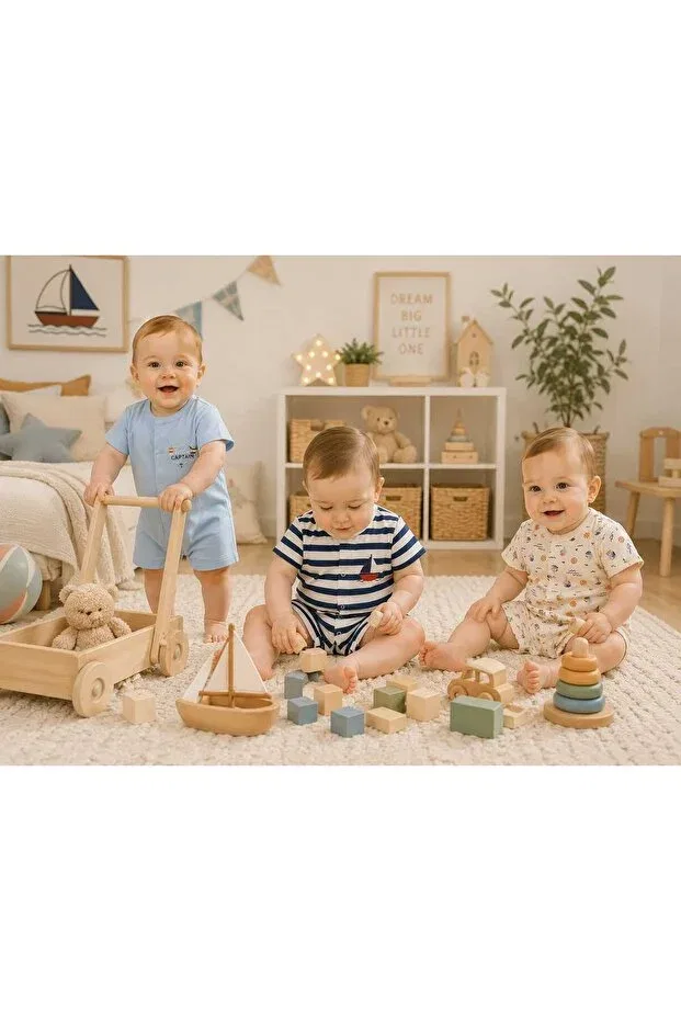 Детский комбинезон для девочек с принтом Care Bambino, Multicolor — фото 3