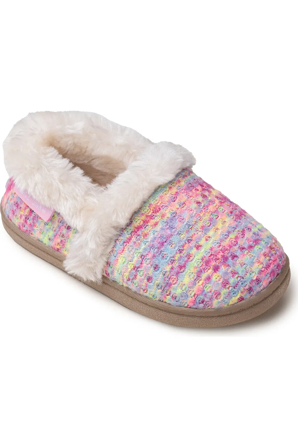 Тапочки детские с подкладкой из искусственного меха Daina Minnetonka, Bright Multi