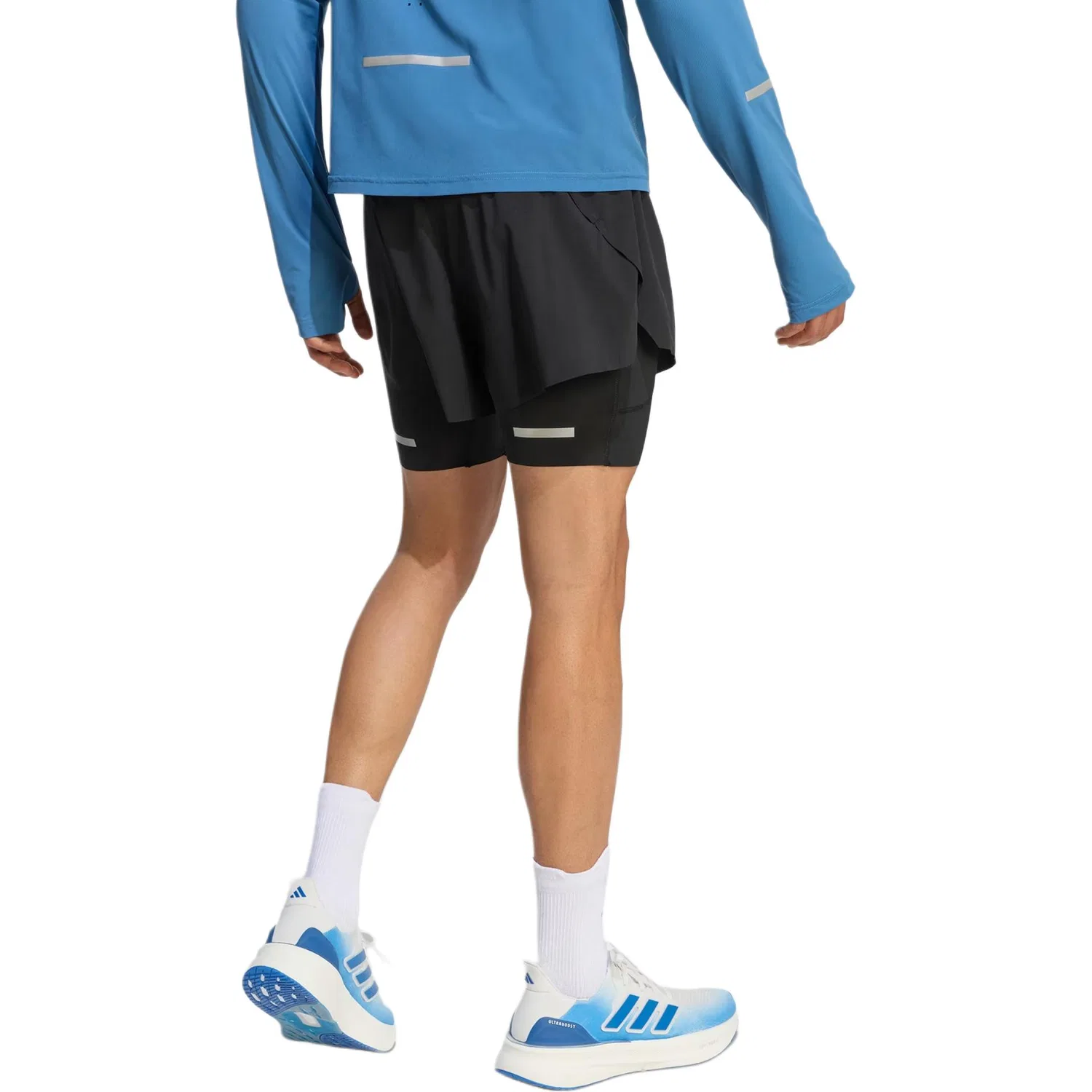 Мужские спортивные шорты с технологией Climacool Adidas, Черный — фото 4
