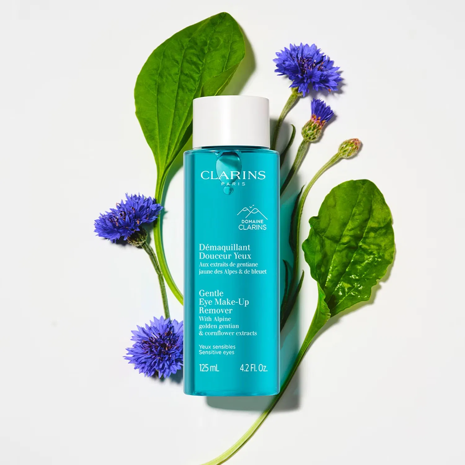 Средство для снятия макияжа с глаз CLARINS, 125 мл, бережно удаляет макияж, укрепляет ресницы — фото 4