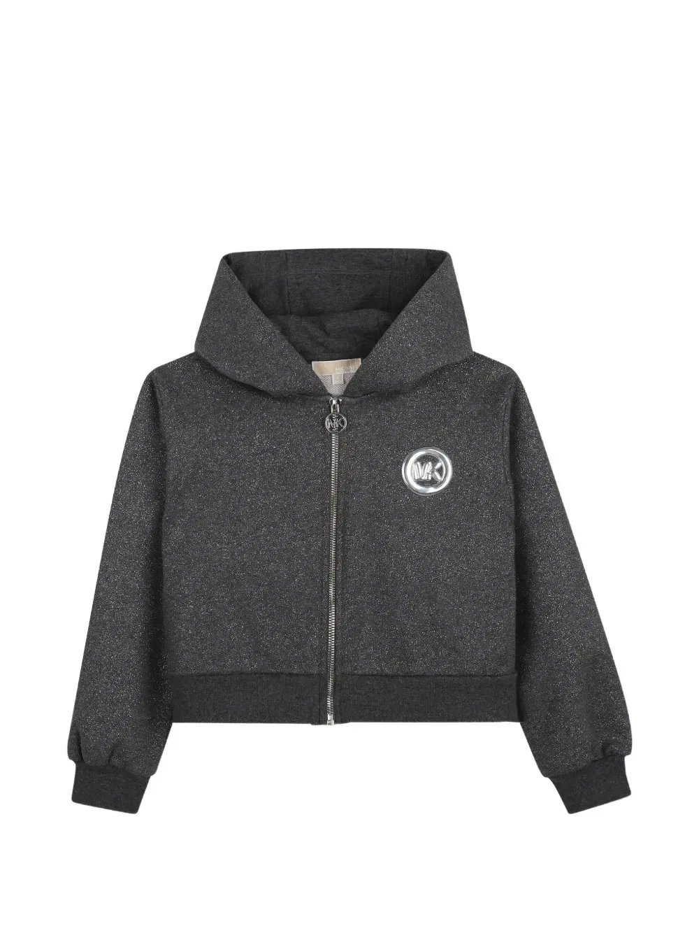 Худи с нашивкой-логотипом Michael Kors Kids, серый