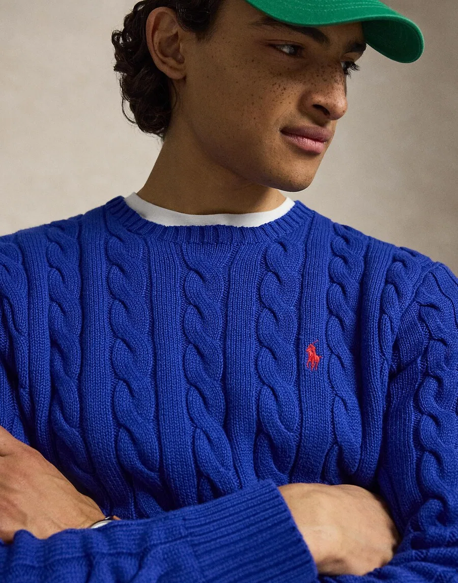 Свитер Polo Ralph Lauren Regular fit 'DRIVER' королевского синего цвета — фото 3