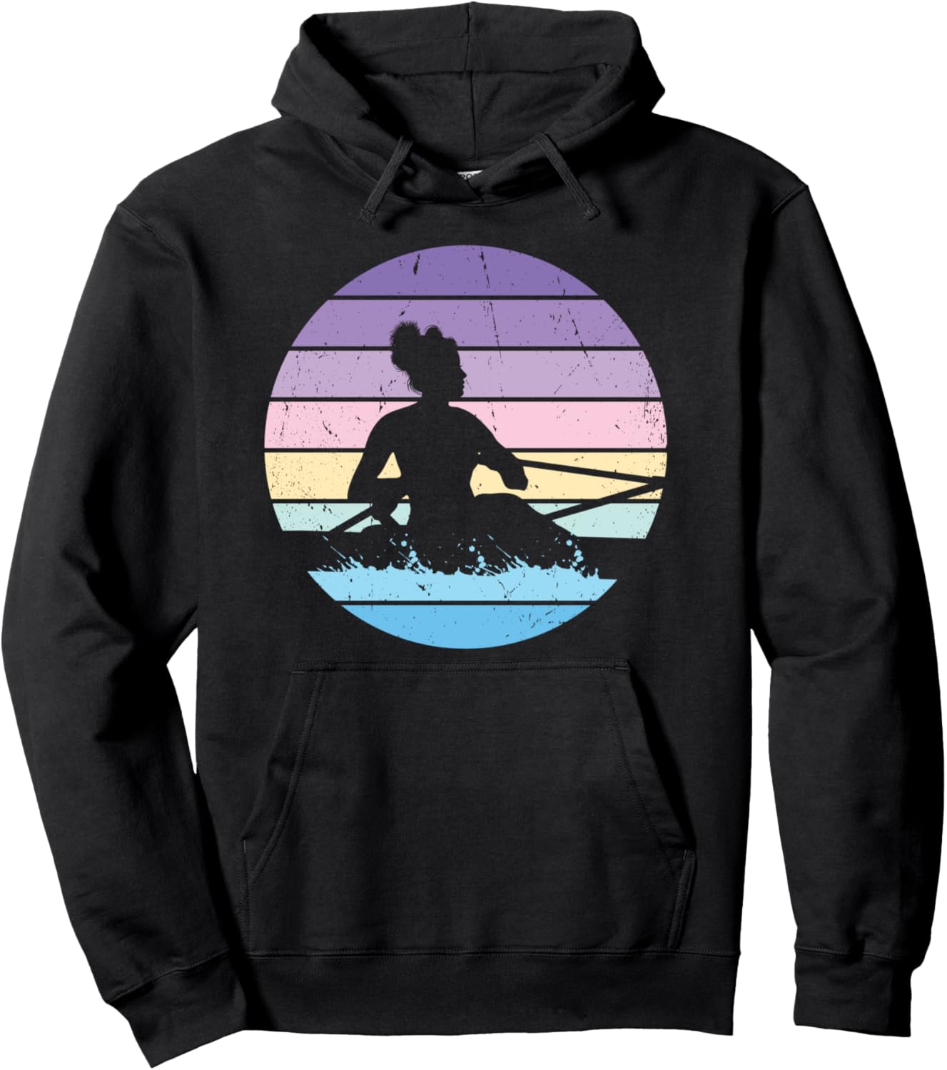 

Гребная команда «Закат» Аксессуары для девушек-гребцов Гребной клуб Толстовка Martial Arts Karate Apparel & Gifts Collections, черный