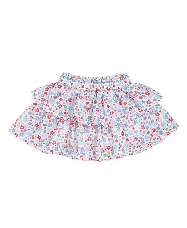 Детская юбка-шорты с принтом Patriotic Floral Skort Sweet Wink, мультиколор