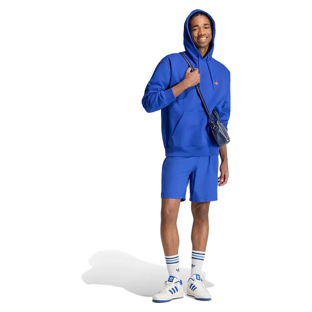 Худи свободного кроя Trefoil Essentials Adidas Originals, синий — фото 4
