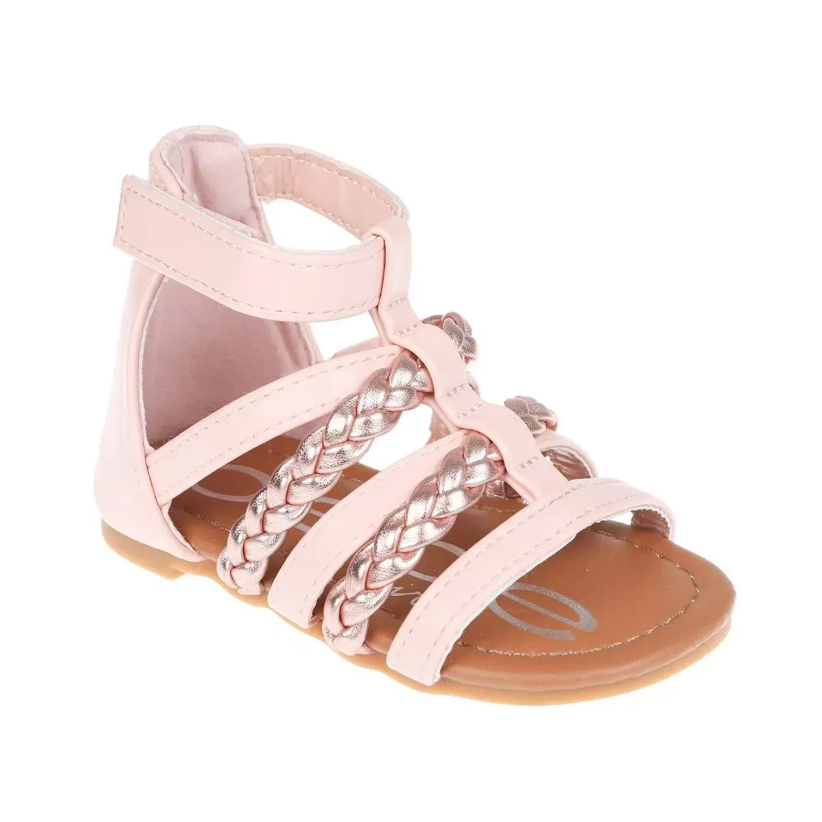 Детские сандалии для девочек с открытым носком Bebe, Pink