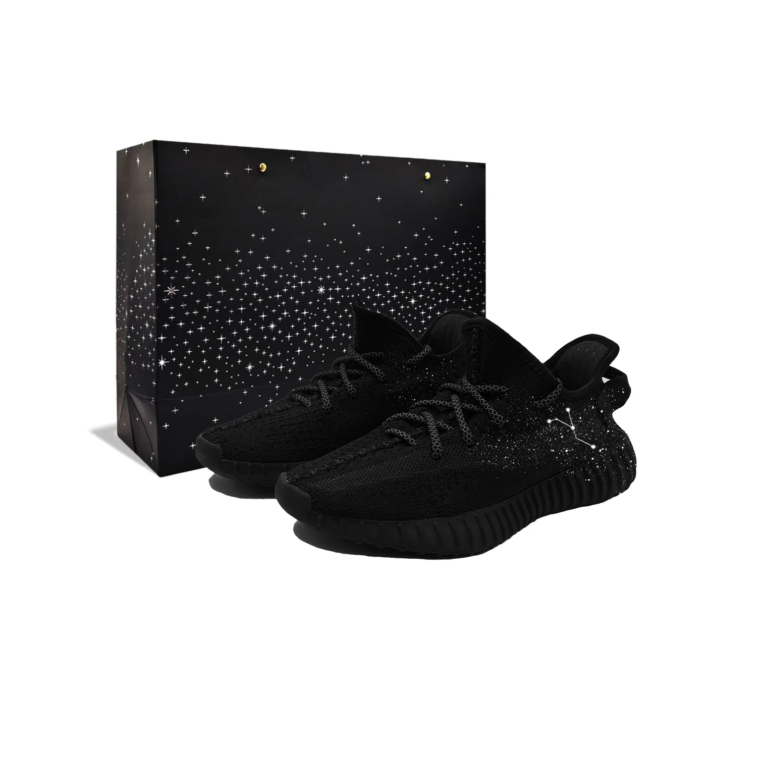 Кроссовки детские с дизайном "Звездная карта" Adidas Originals, Black Silver