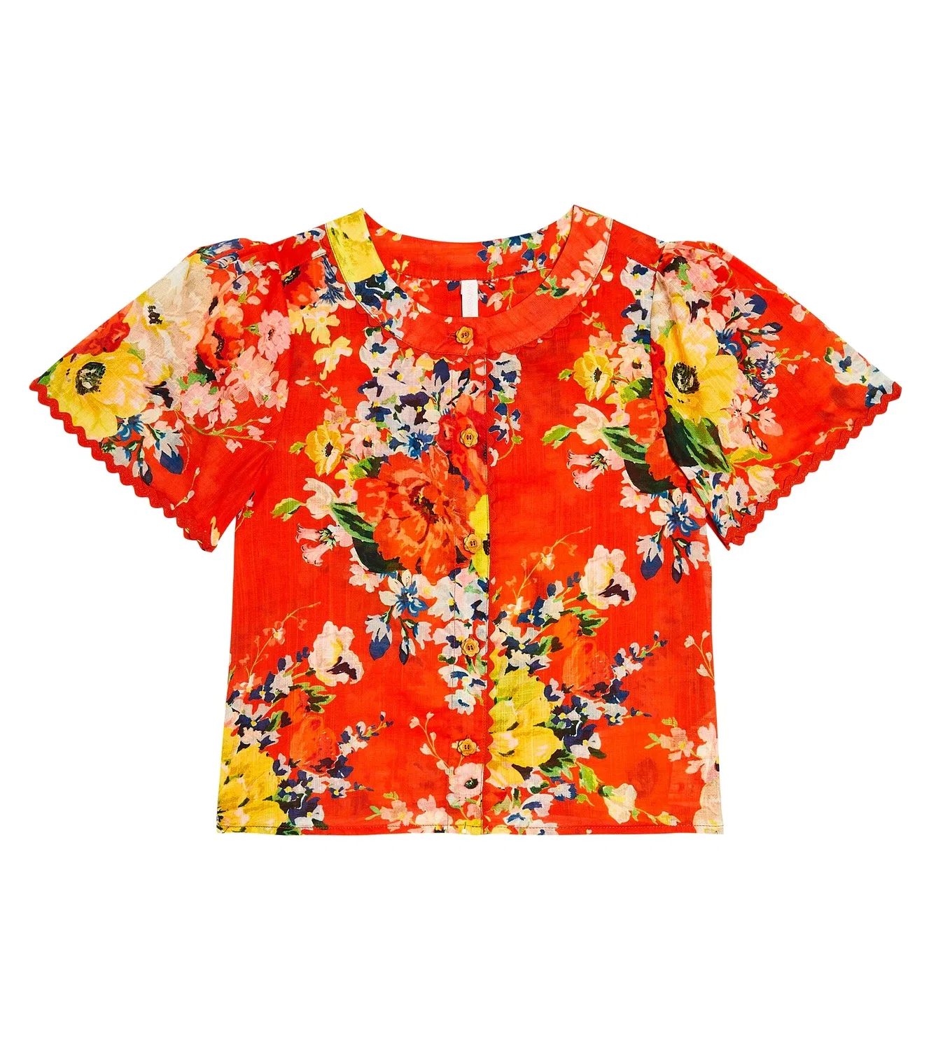 Топ Zimmermann Kids, Red Floral