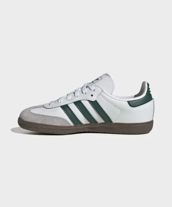 Кроссовки Samba OG, зеленые, Adidas Kids — фото 2