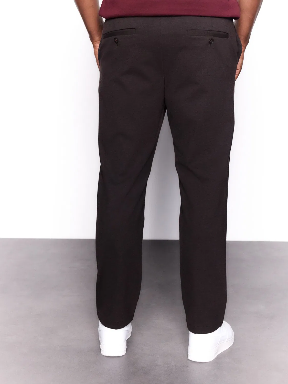 Брюки с эластичным поясом, slim fit Next, коричневый — фото 2