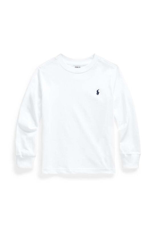 

Детская хлопковая рубашка с длинным рукавом Polo Ralph Lauren, белый