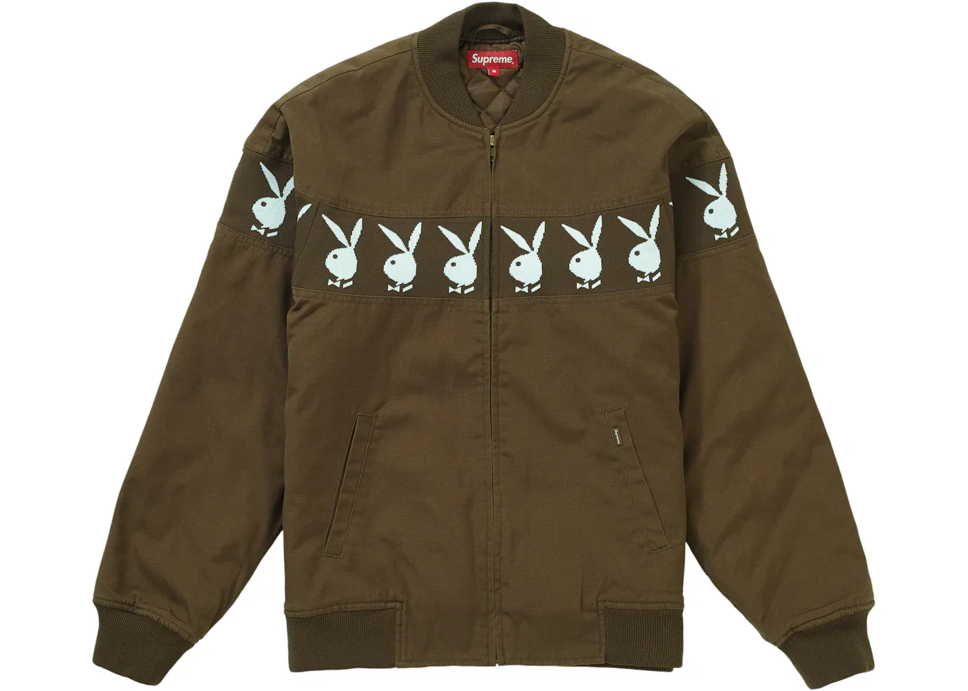 Мужская куртка-бомбер Supreme Playboy Jacket, Brown